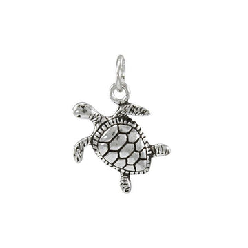 Silver Turtle Charm TC437 - Jewelry